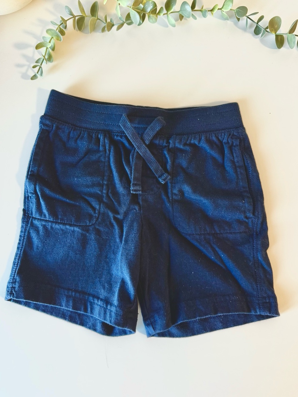 GAP Toddler Navy Blue Pull-On Shorts Organic Cotton Size 3T Boys Girls